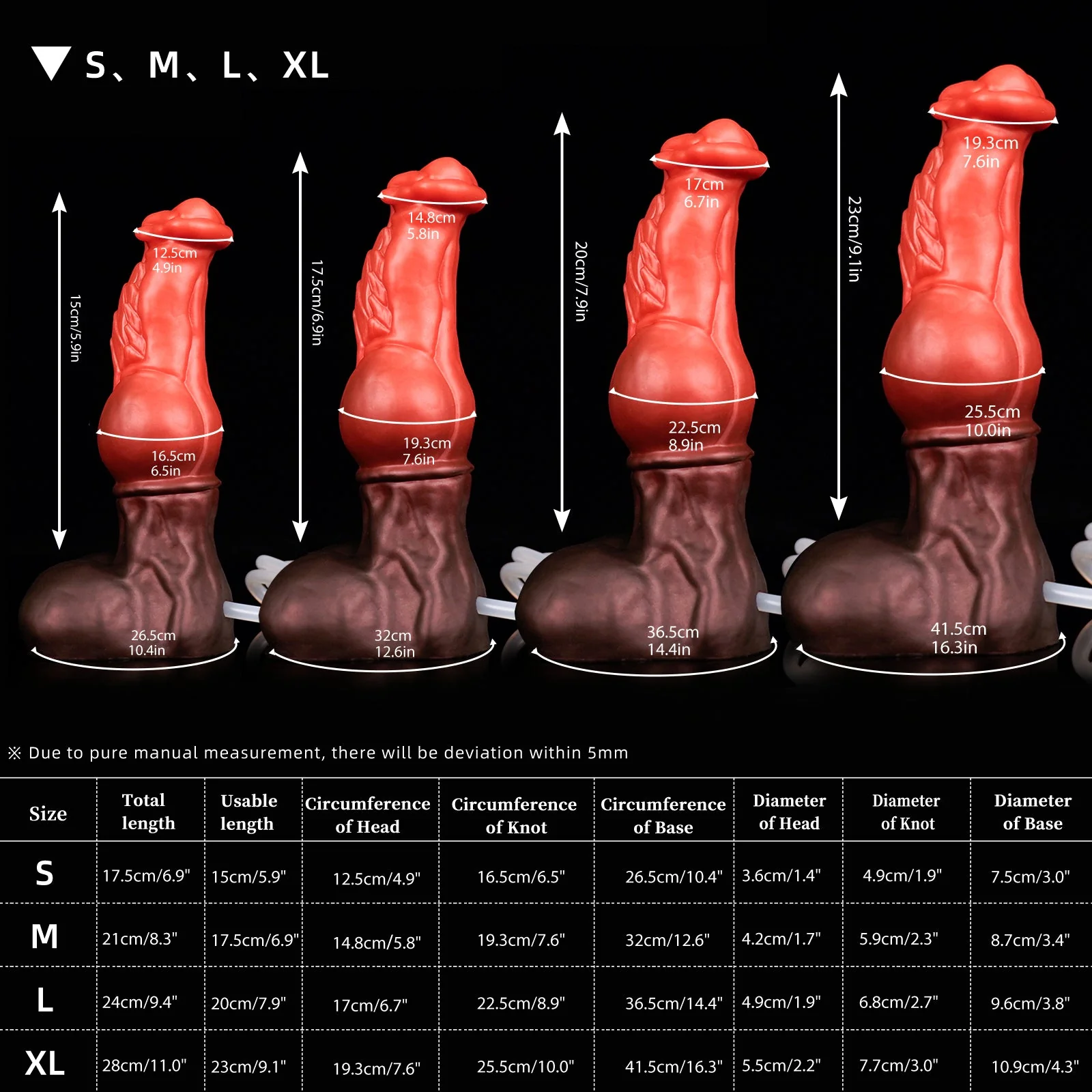 FAXI +TUBE-- Series Color Knot Dildo Knotted Fantasy Dildo - Image 2